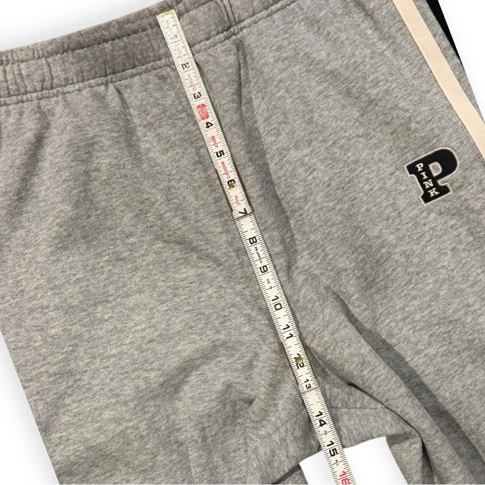 PINK Victoria's Secret Gray Joggers Black and White Stripes - Picture 5 of 11
